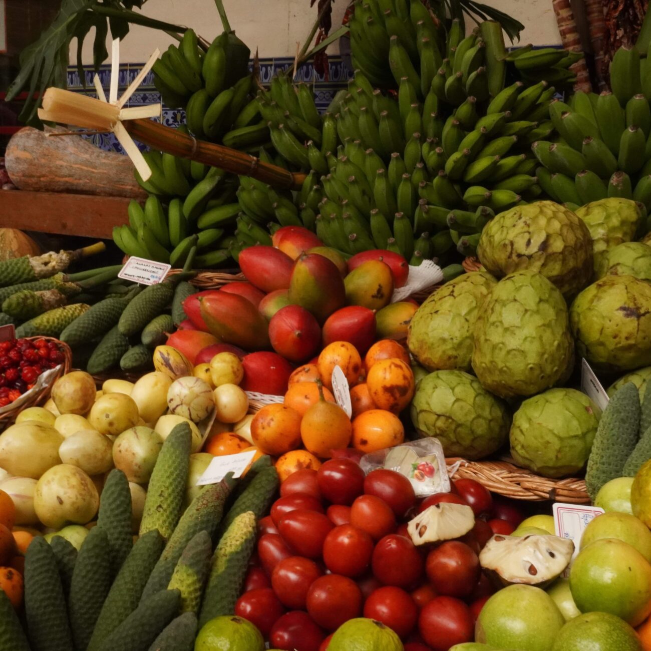 Ovocný trh na Madeiře